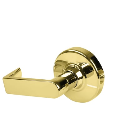 Schlage Grade 2 Double Dummy Cylindrical Lock with Field Selectable Vandlgard, Rhodes Lever, Non-Keyed, Brig ALX172 RHO 605